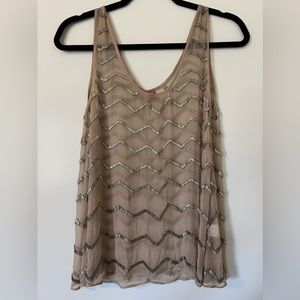 Chan Luu beaded cover up shirt